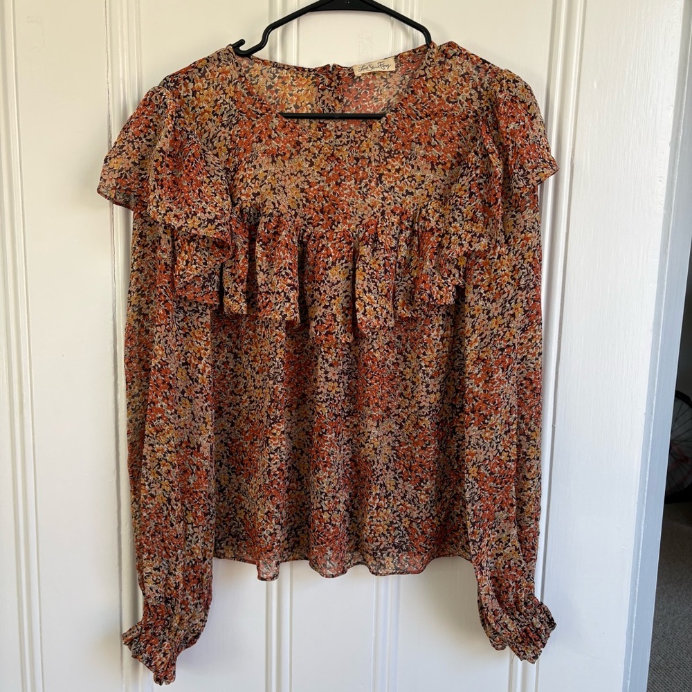 Love shack fancy ruffle blouse